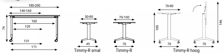 Een Klaptafel Timmy-R koop je bij Deska Alles voor Kantoor